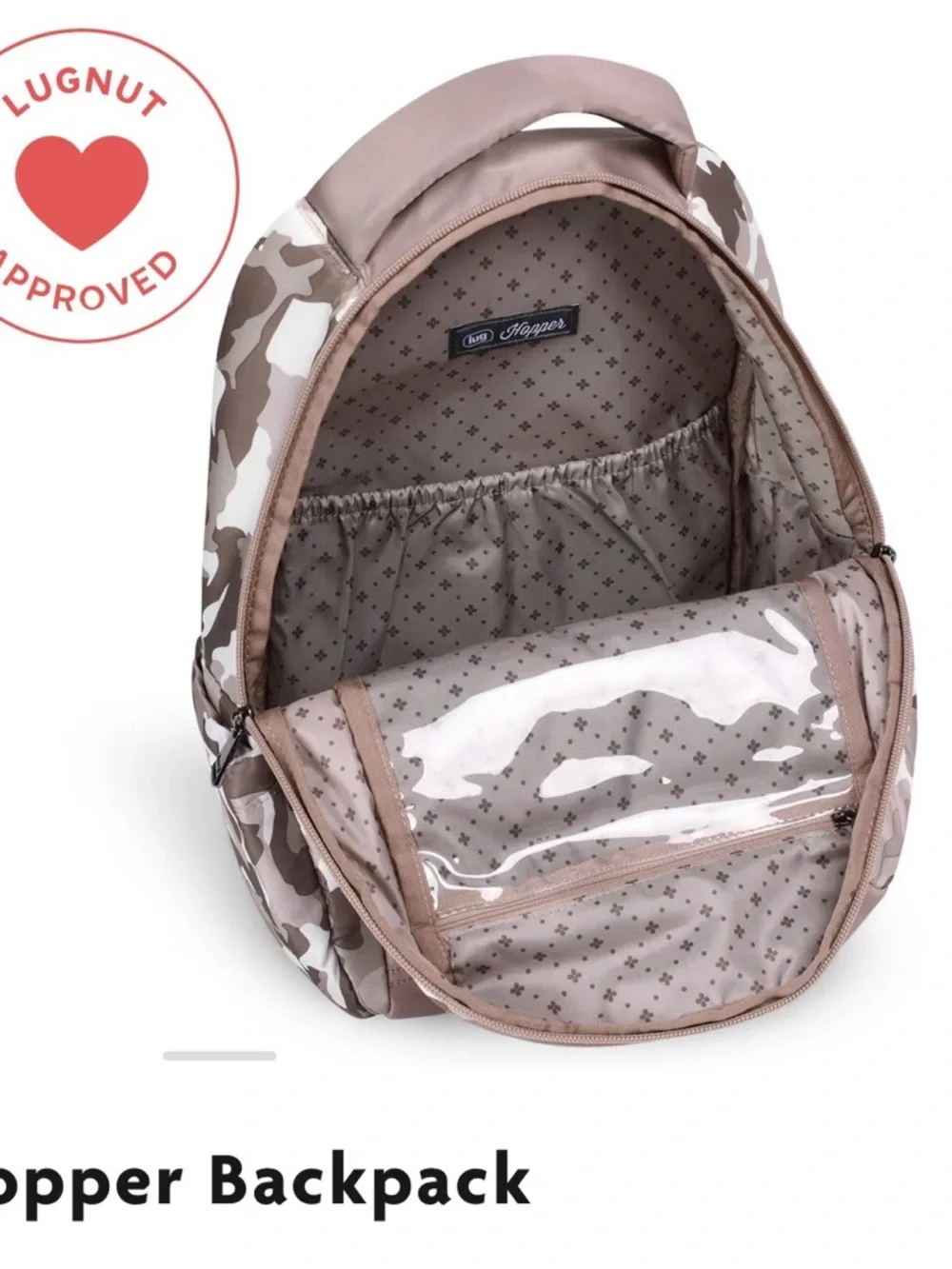 lug Hopper Backpack Camo Taupe Sand NWT - Picture 5 of 7